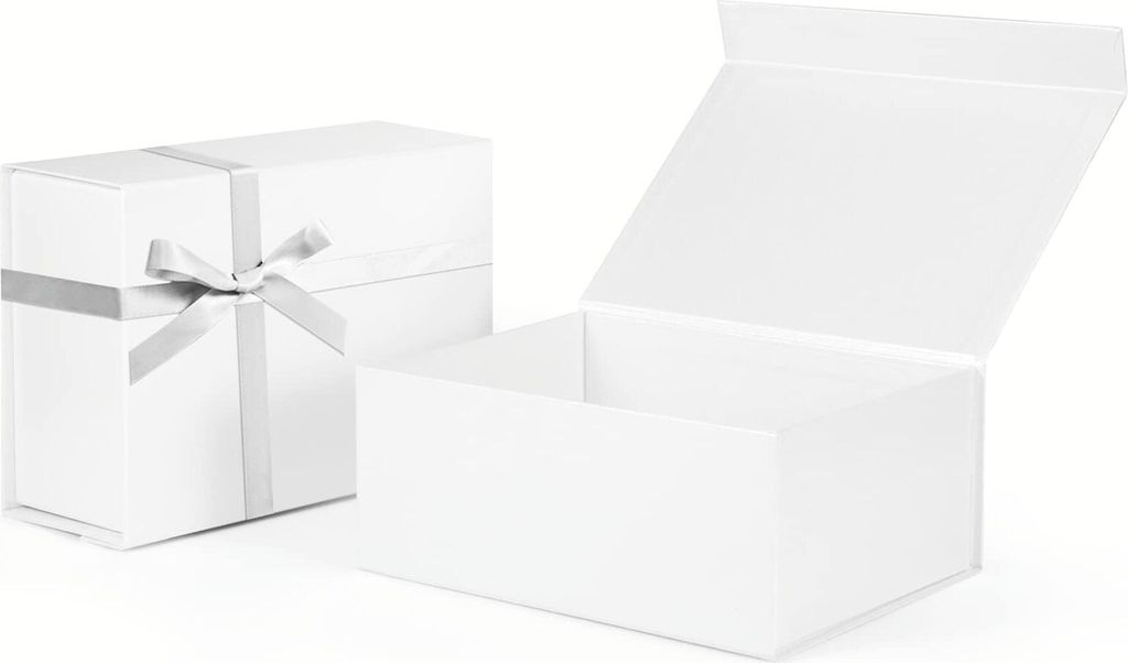 Switory Geschenkbox Süßigkeiten Karton, Geschenkboxen für Weihnachten, (1 St), für Schmuck Einladung Geschenk Party Fest, weiß, 24x18x10cm