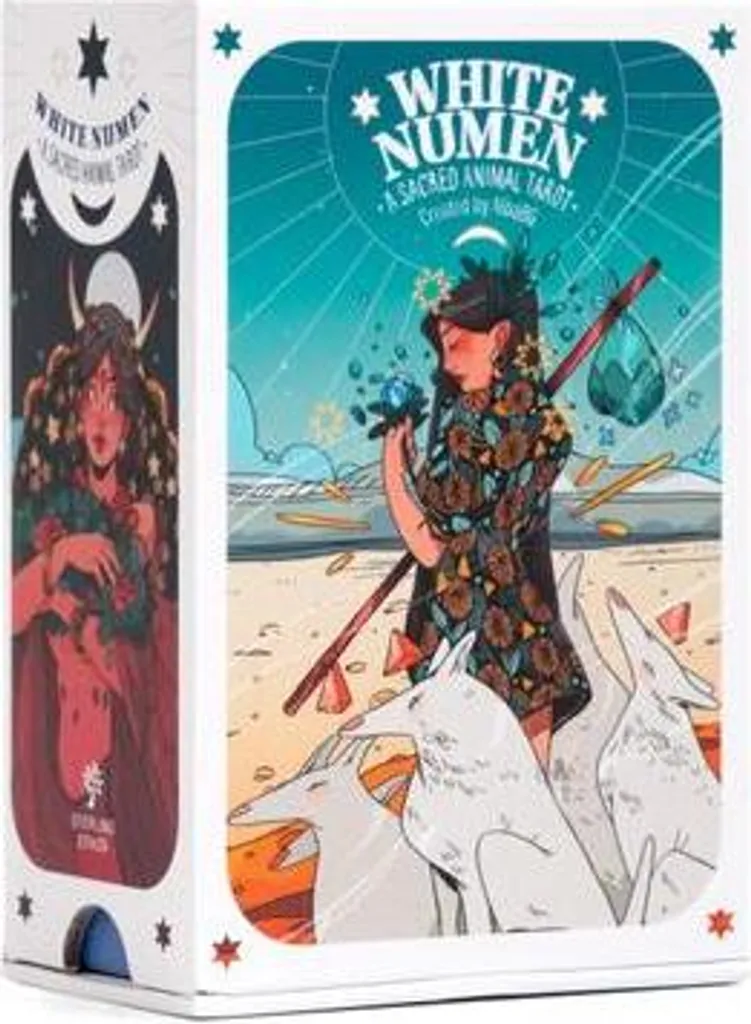 White Numen A Sacred Animal Tarot Jeu de Cartes Divinatoire Albe Maya