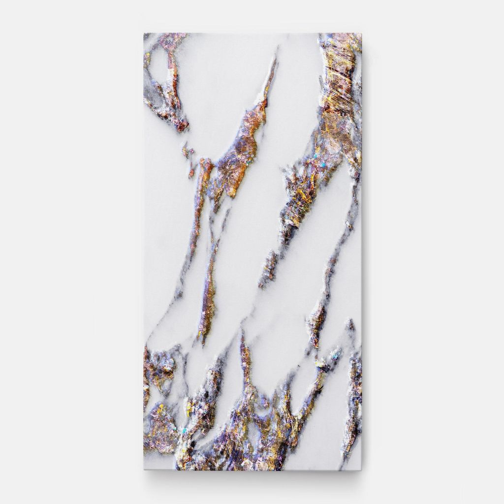 ARTHUB Leinwandbild 50x100 cm, Beautiful Color Marble | Wohnzimmerdekoration, Hängende Bilder, Wanddekoration, Heimdekoration, Abstrakte, Marmor