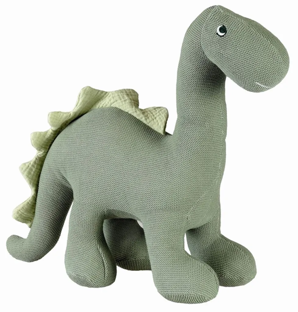 Doudou dinosaure au crochet Victor, peluche artisanale Egmont Toys