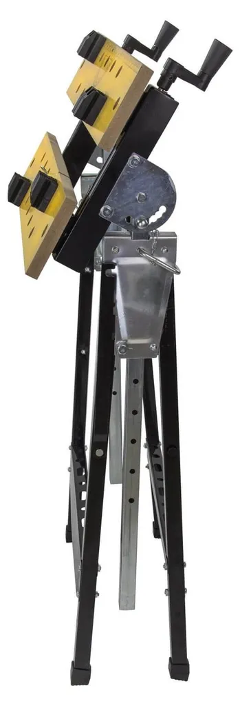 Fixation stable avec la pince de table pliante DWB100 SB anti-glisse