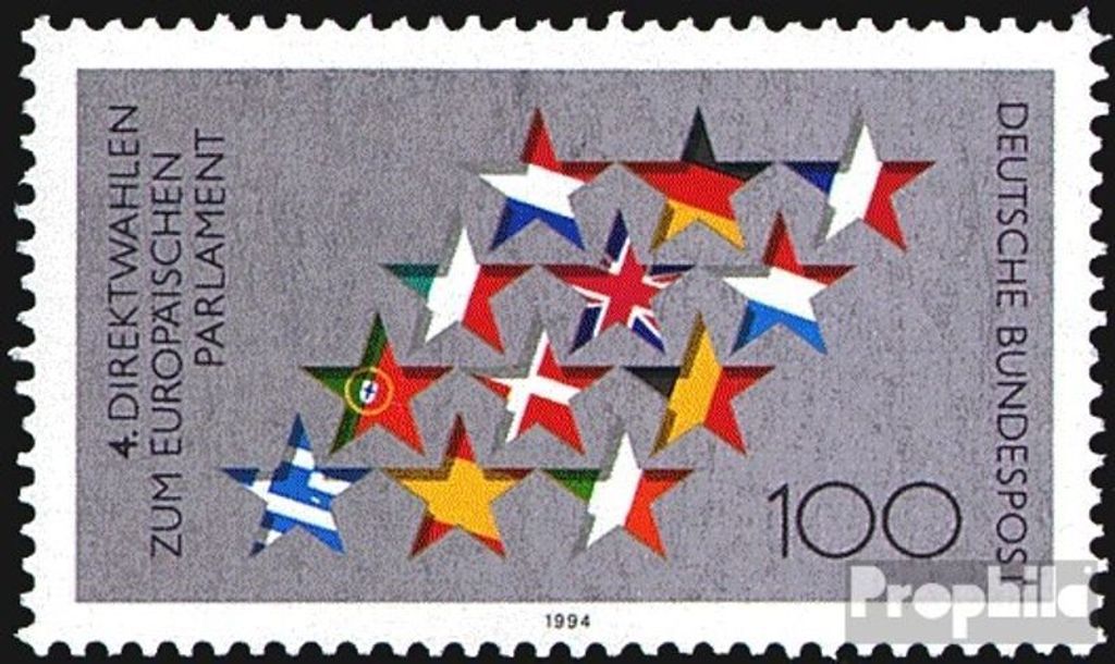 Briefmarken BRD (BR.Deutschland) 1994 Mi 1724 (kompl.Ausg.) FDC Vierte Direktwahl zum Europäischen Parlament
