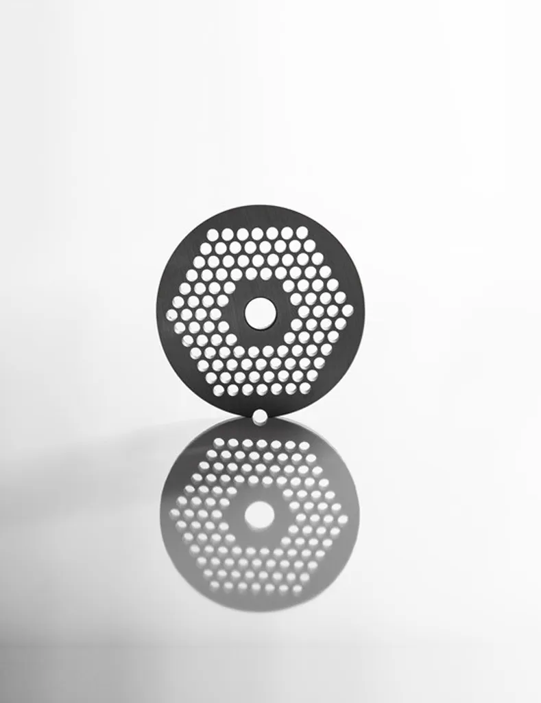 Piastra per Tritacarne Manuale Porkert n. 8 da 4,5 mm | Acciaio Ceco - 5