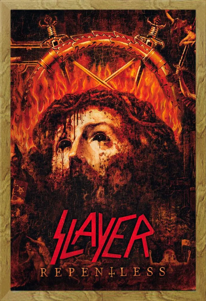 Cornice Shinsuke® Rovere con Poster Slayer Repentless Killogy 61x91,5