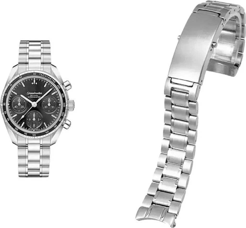 Cinturino Orologio 22mm Acciaio Inox 5 Perle Argento | Qualità Premium