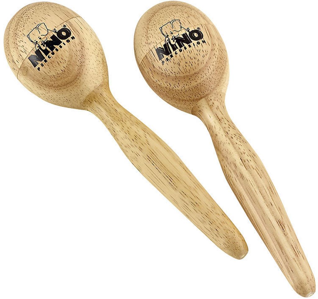 Nino Percussion NINO565 Egg Maracas aus Holz Größe S