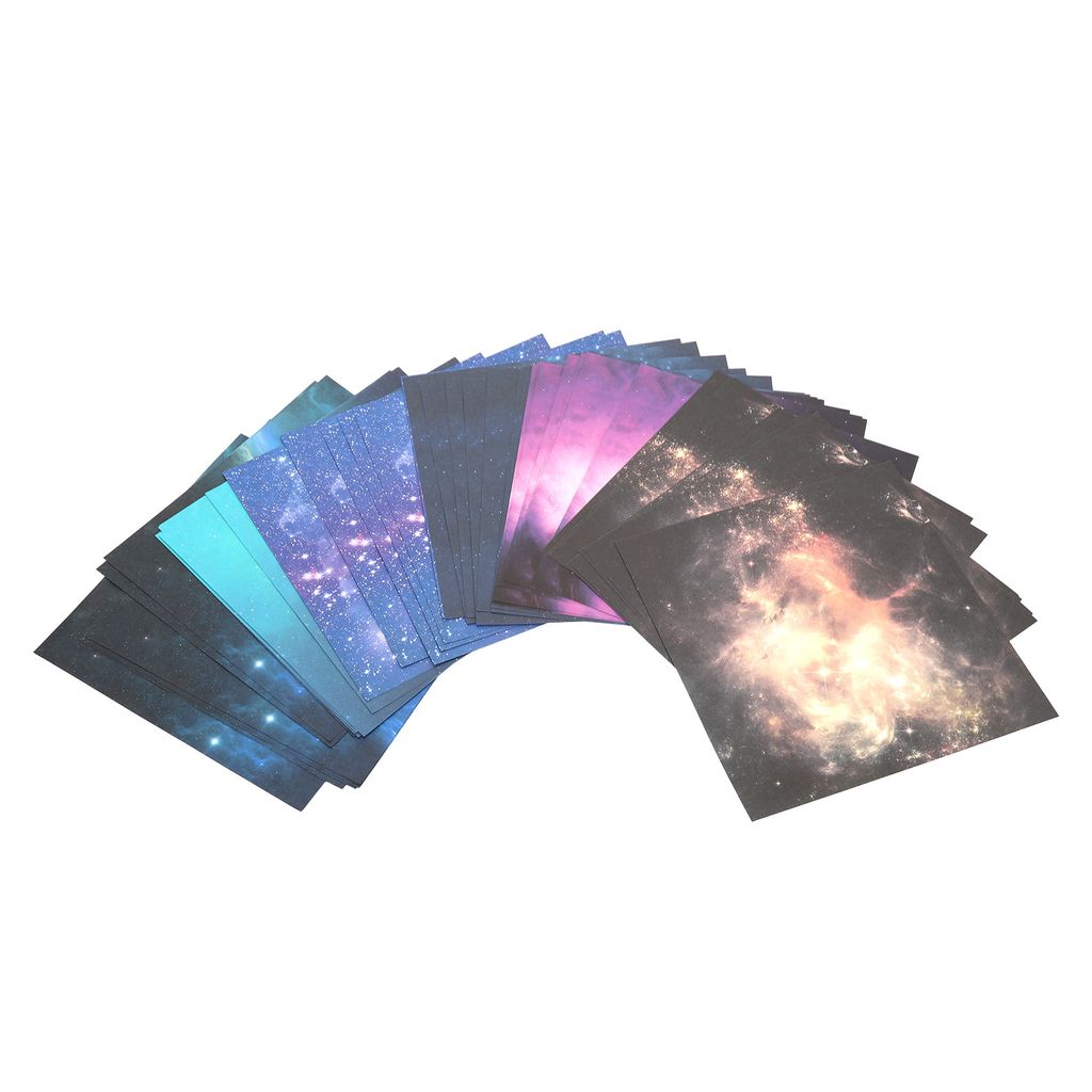 Weltraum-Muster-Faltpapier,Stern-Muster-Faltpapier,Himmel-Raum-Faltpapier,Schul-Faltpapier,Kinder DIY-Faltpapier,Doppelseitiges Faltpapier