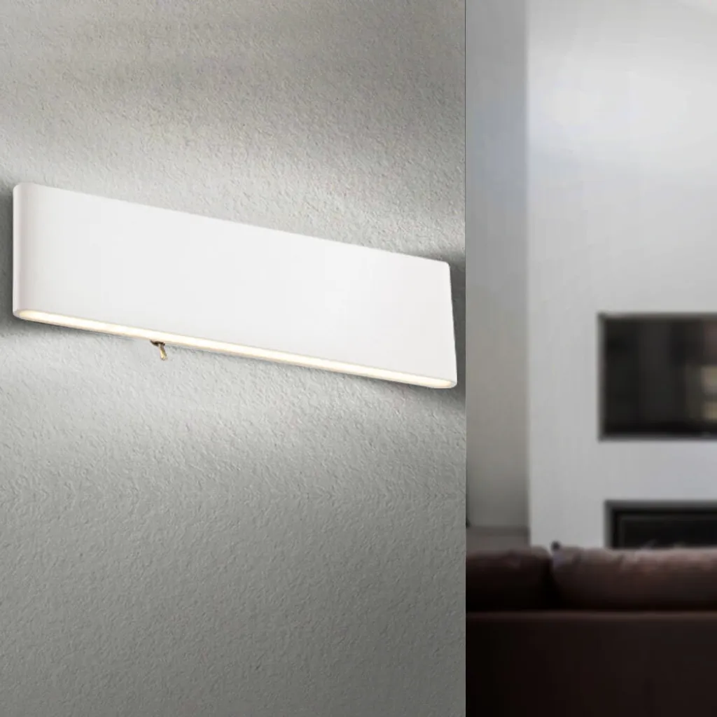 Applique murale intérieure SIEGFRIED blanc 29.5cm GLOBO Lighting LED