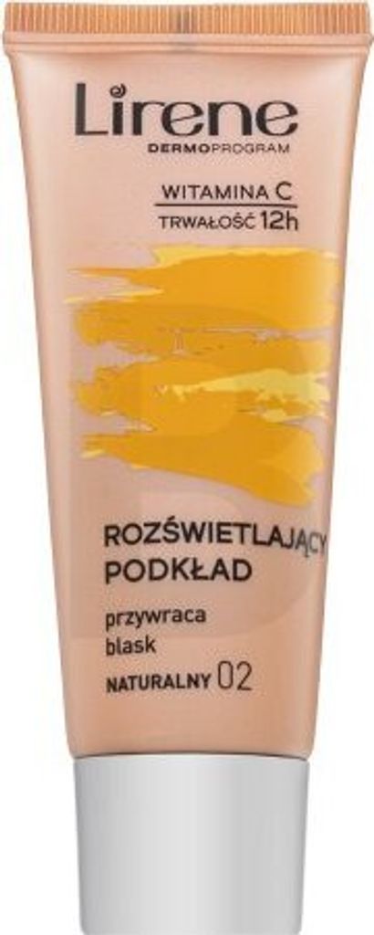 Lirene Brightening Fluid with Vitamin C 02 Natural Make-up – Fluid für Einigung des farbigen Hauttones 30 ml