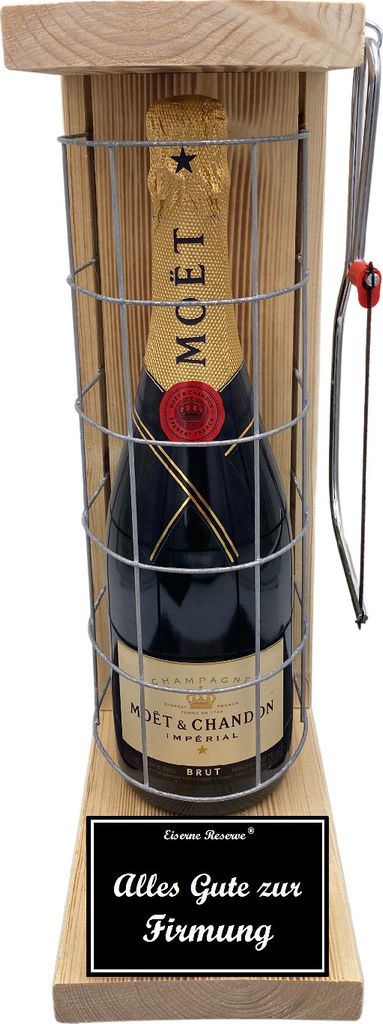 Moet - Alles Gute zur Firmung - Eiserne Reserve Gitterkäfig Geschenk zur Firmung
