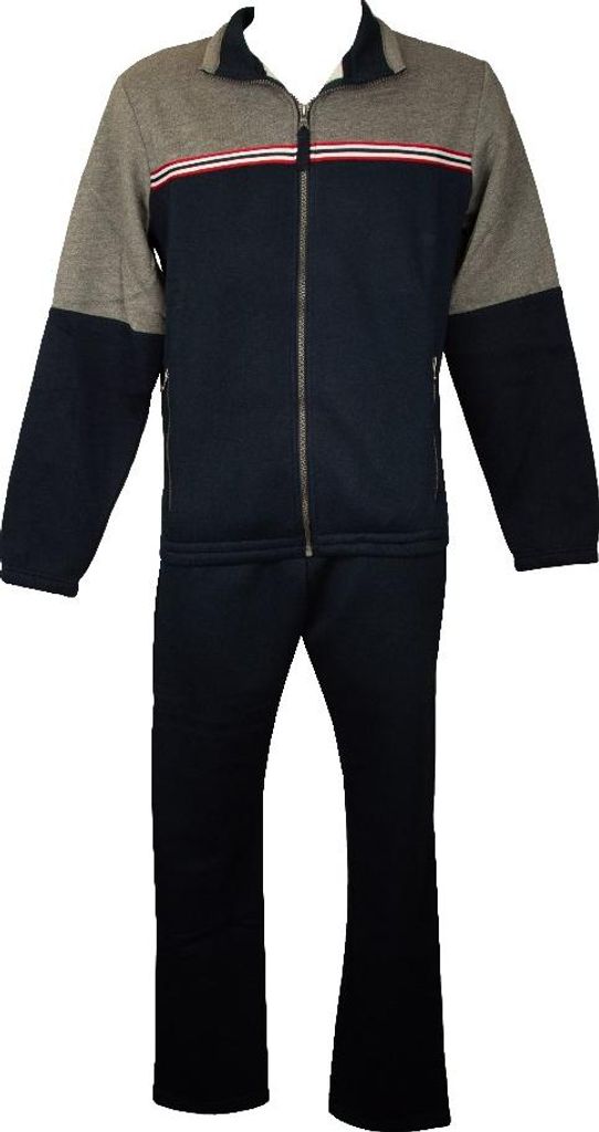 DYNAMIC F.LLI CAMPAGNOLO Herren-Trainingsanzug, kompletter Winter-Freizeit-Sweatshirt, offene Jacke mit Reißverschluss, Artikel 8Q77273M, M, Coton...