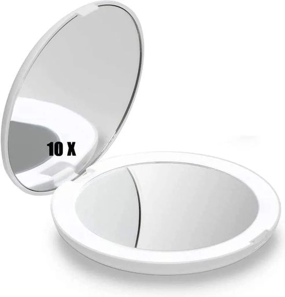 Miroirs de maquillage à main portables pour retouches et voyages faciles