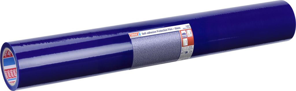 tesa Schutzfolie 100m x 75cm selbstklebend Fenster & Spiegel, wiederverwendbar