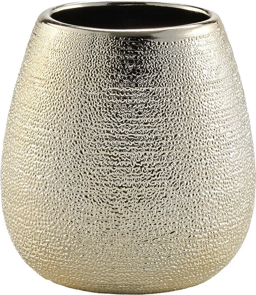 Portaspazzolino Oro TRESOR 9x9 | Ceramica Design Urban Luxury