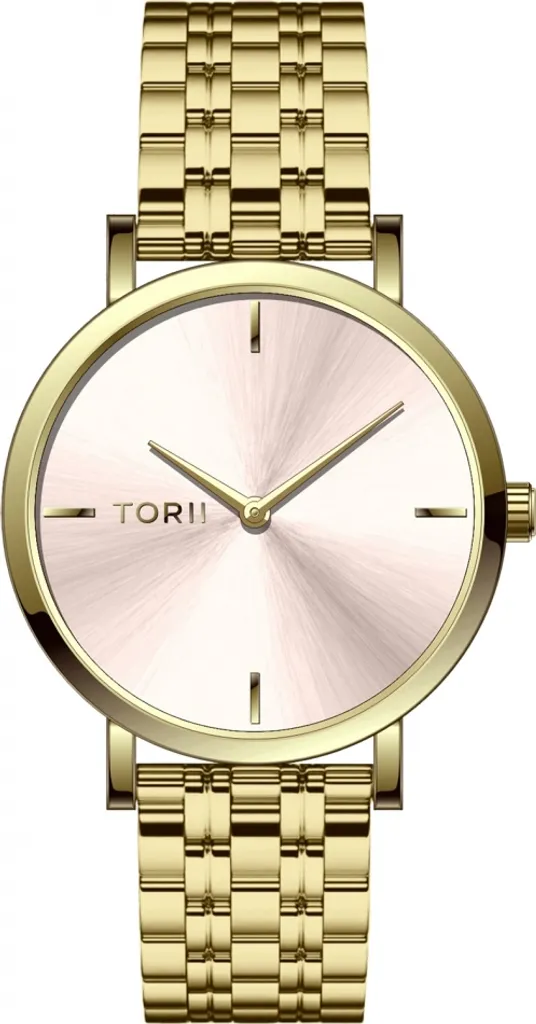 Montre-bracelet femme TORII G34GB.R4 dorée, style classique et chic