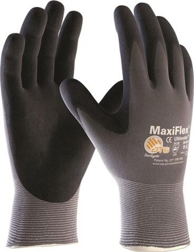 ATG Nylon-Strickhandschuhe 34-874 MaxiFlex Ultimate Gr. 9