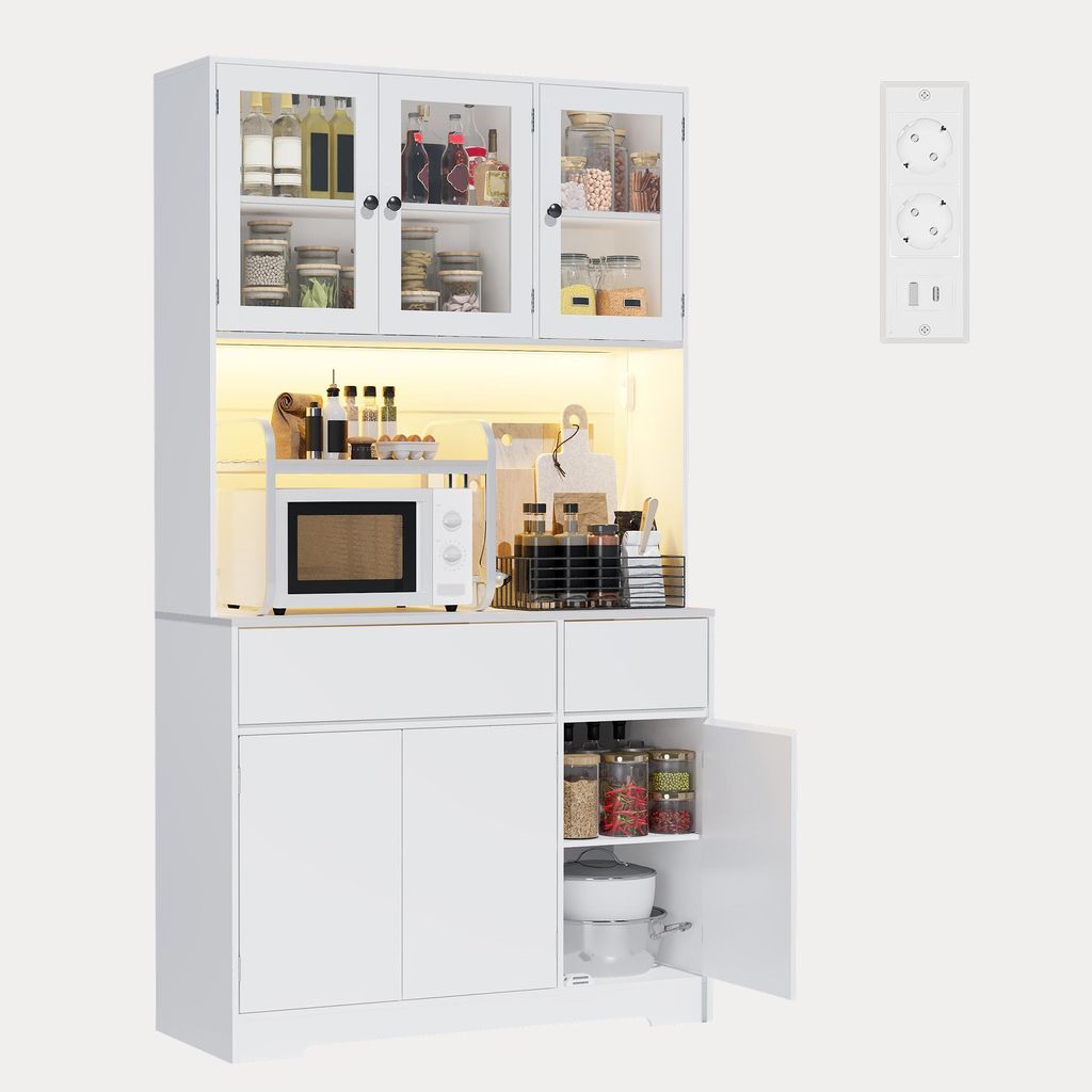 Armoire haute de cuisine BEALIFE AP120 100 x 38,5 x 180 cm Image du produit 