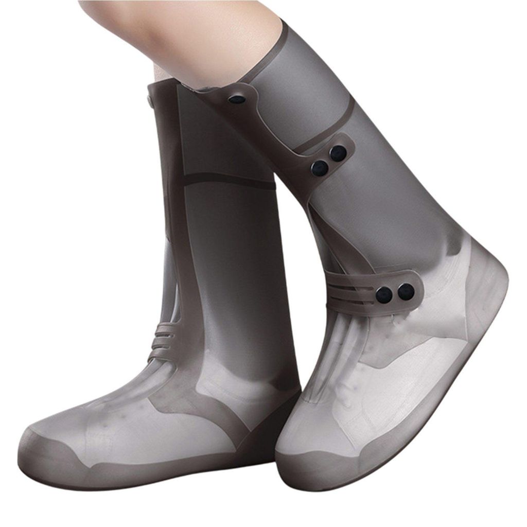 1 Paar Wasserdicht Schuhüberzieher, Lange Rutschfeste Regen Produktbild 