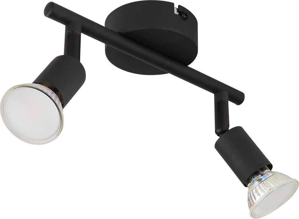 GLOBO 57991-2S, Schwarz, Metall, IP20, I, GU10, 35 W