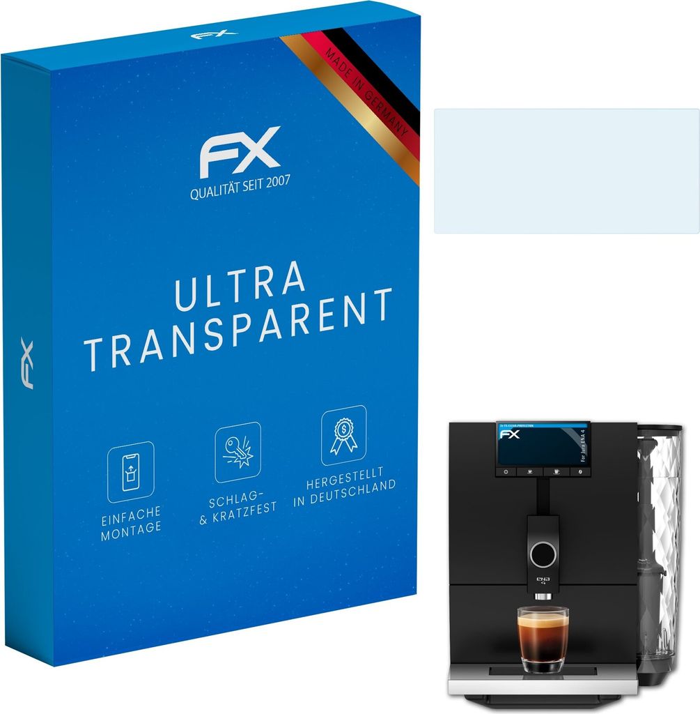 atFoliX FX-Clear 2x Schutzfolie kompatibel mit Jura ENA 4 Displayschutzfolie
