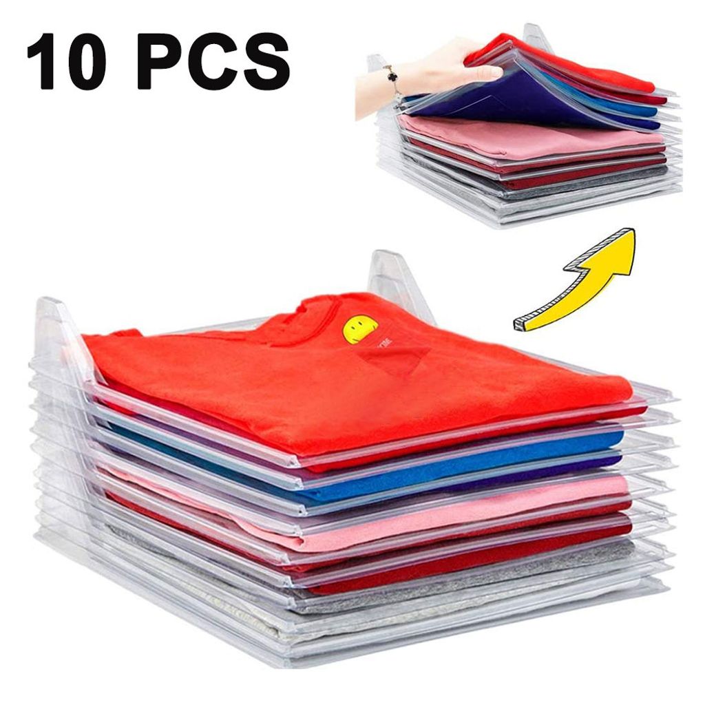 10-teiliges Set Closet Organizer and Shirt Folder, kleiderschrank Organizer, Closet Organizer, Kleidung Folding Organizer, Faltbrett für Erwachsene