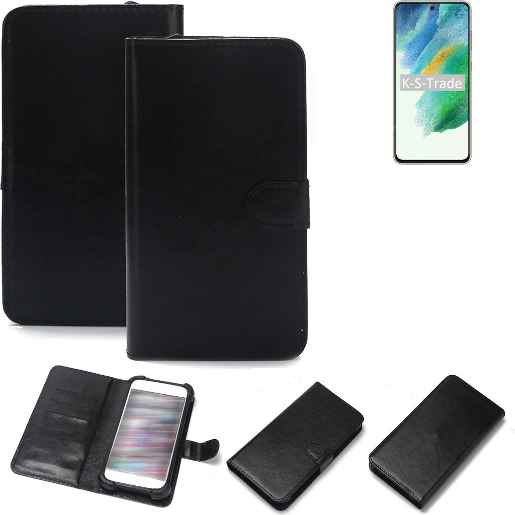 K-S-Trade Handyhülle Schutzhülle kompatibel mit Samsung Galaxy S21 FE SD888 Handy Schutz Hülle Handyhülle Bumper schwarz 1x