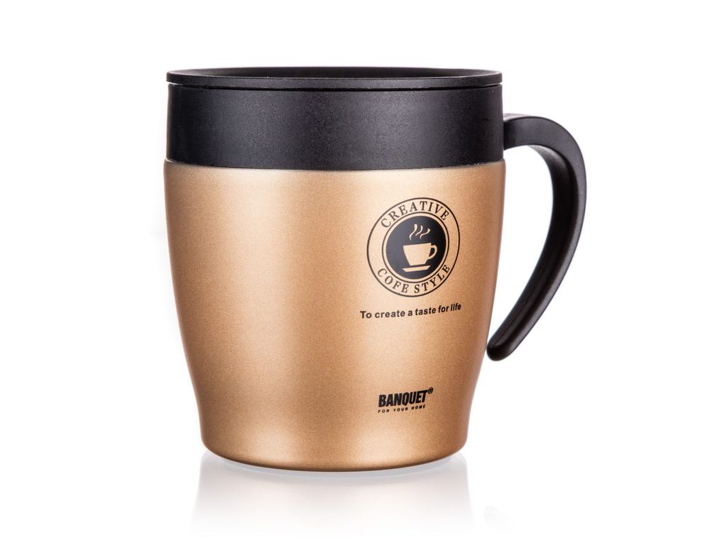BANKETT Thermobecher Reisen TAZZA 330 ml, Braun