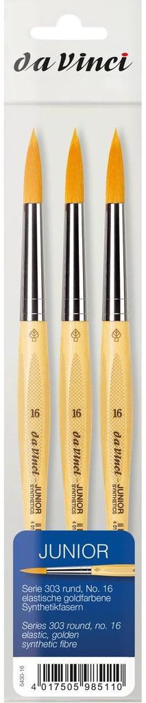 da Vinci Pinsel Junior Serie 303 rund Größe 16 3 Stück