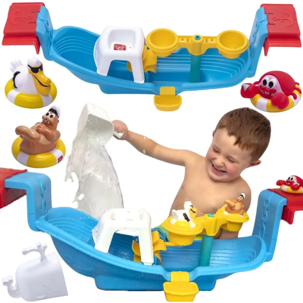Bateau de bain à cascade Step2 avec accessoires Nautical Rain Showers - 8