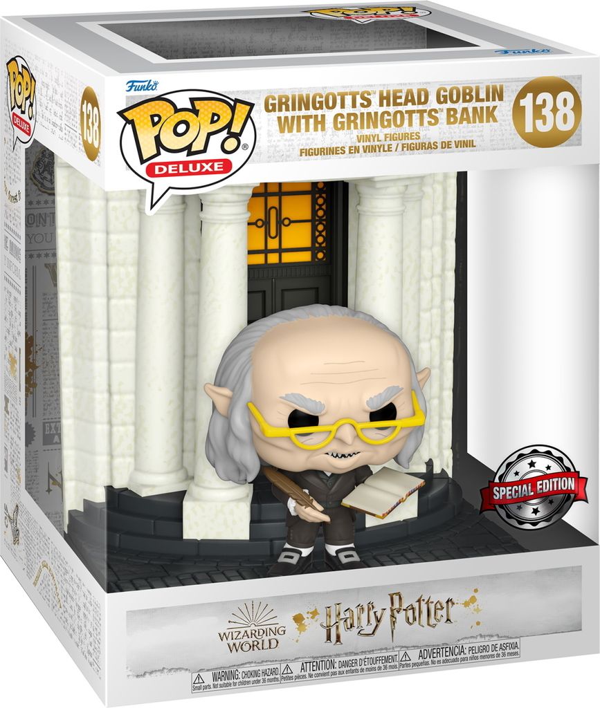 Harry Potter - Gringotts Head Gobliun With Gringotts Bank 138 Special Edition - Funko Pop! - Vinyl Figur