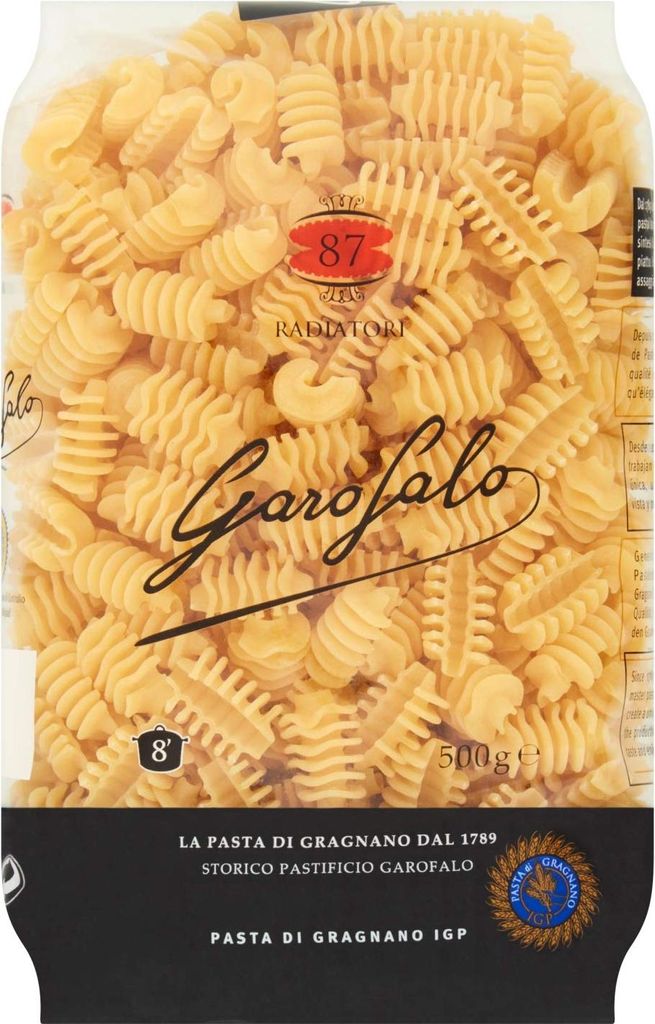 Garofalo Radiatori gerippte kuzre Pastaform, 4er Pack (4 x 500 g)