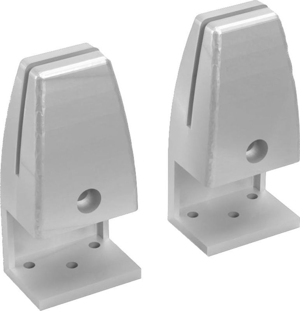 BMB 2x SOLIDO V, Tischklemmen für AKUSTIX Vario (eco), silber