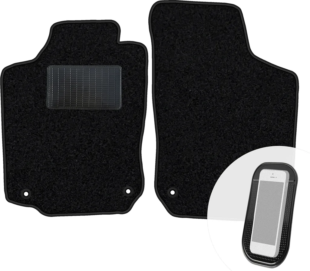 Tappetini Opel Corsa C 2000-2006: Set 2 Pezzi Velours Nero Qualità Premium