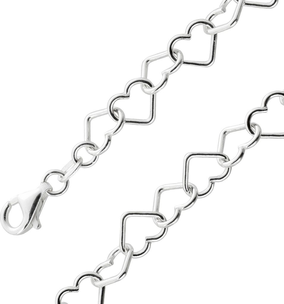 Herz Armband Damenarmband Silber 925 Herzdesign 20