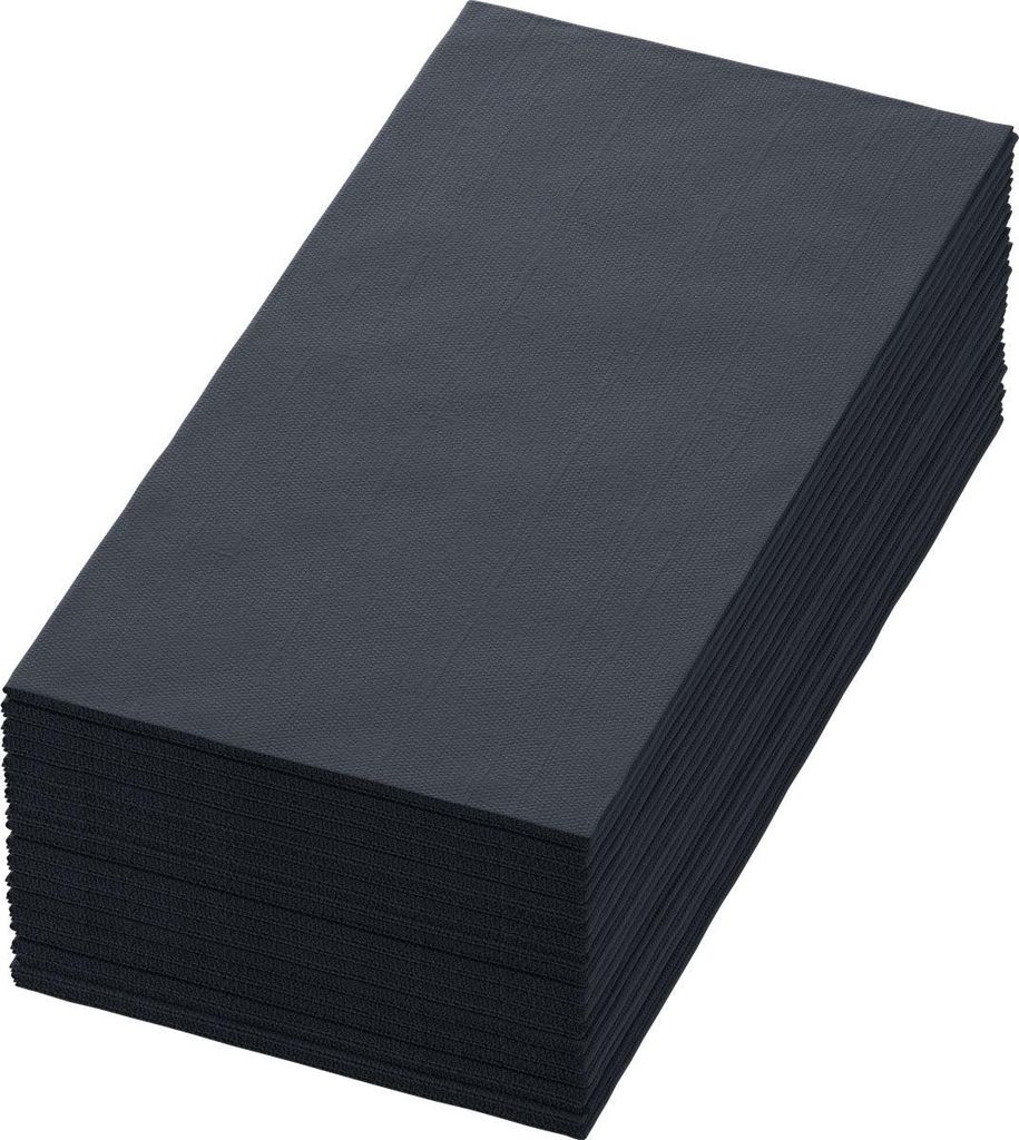 Duni Dunisoft Servietten 40 x 40cm Schwarz 60 Stück