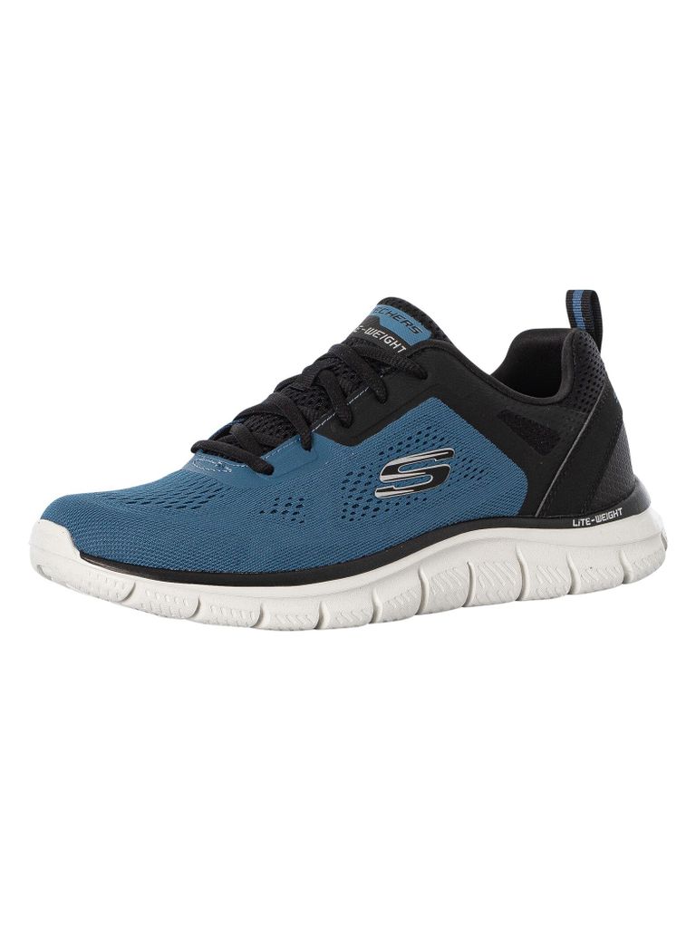 Skechers Verfolgen Sie breitere Trainer, Blau 43 EU Produktbild 