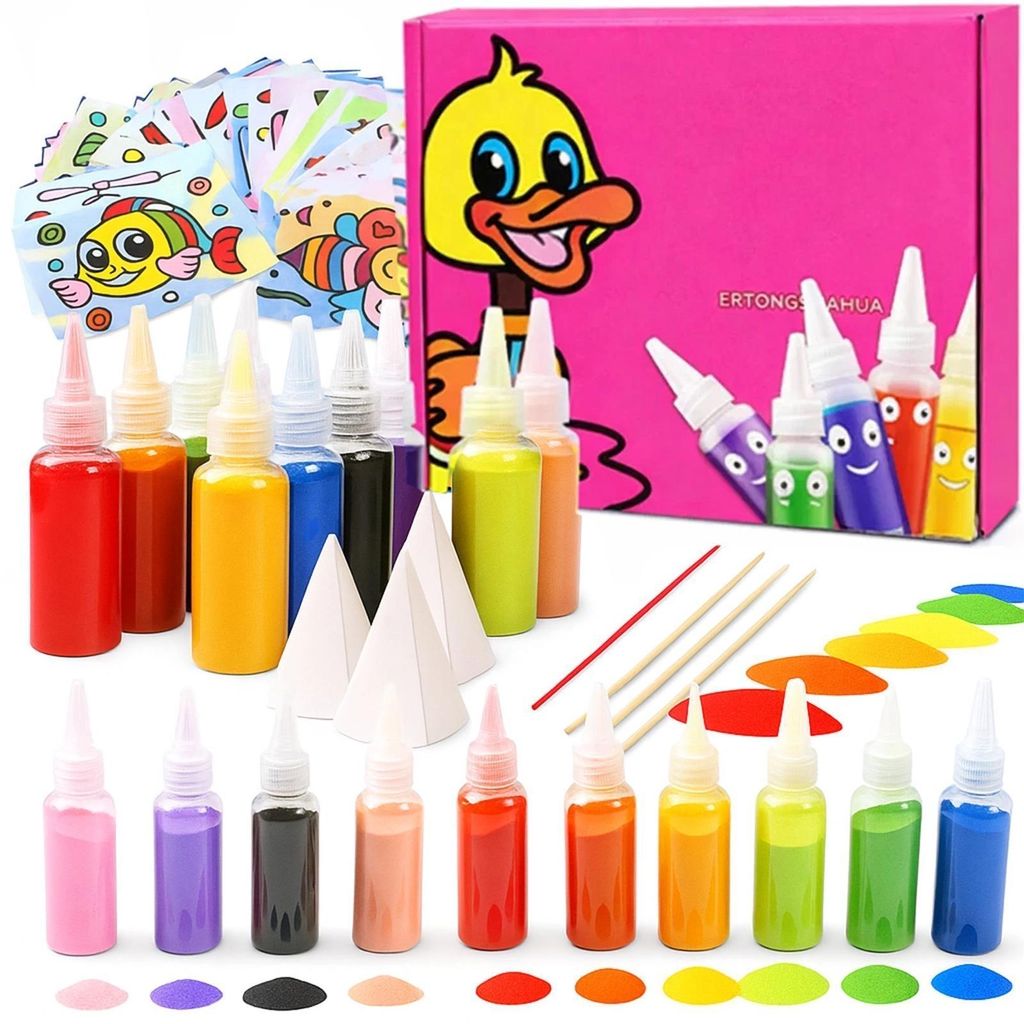Sandbilder Set Sandmalerei Kreativset Kinder Bastelset 12 Produktbild 