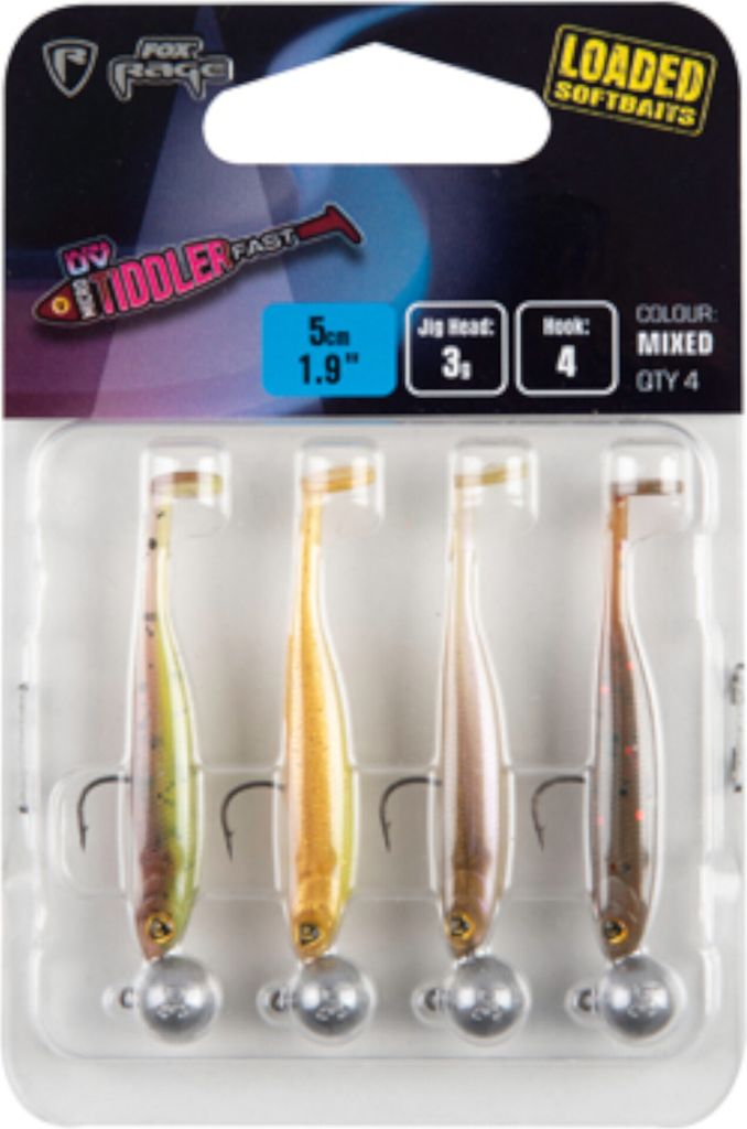 Fox Rage Micro Tiddler Fast Mixed UV Colour 5cm 3g - 4 Produktbild 