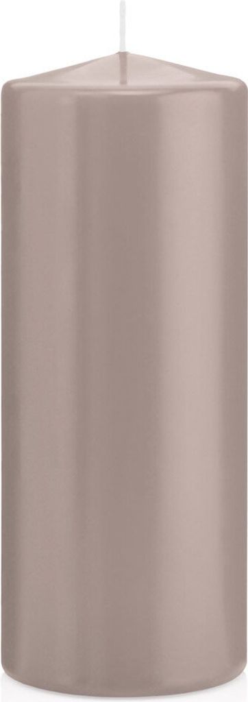 Stumpenkerzen in RAL-Qualität Silbergrau Ø 78 x 200 mm, 8 Stück