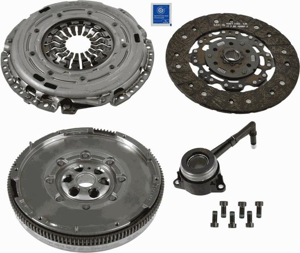 SACHS 2290 601 141 Kupplungssatz OE kompatibel mit Touran, Tiguan, Sharan, Scirocco, Passat CC, Passat 3B, Passat 3C, Passat Alltrack, Jetta, Golf...