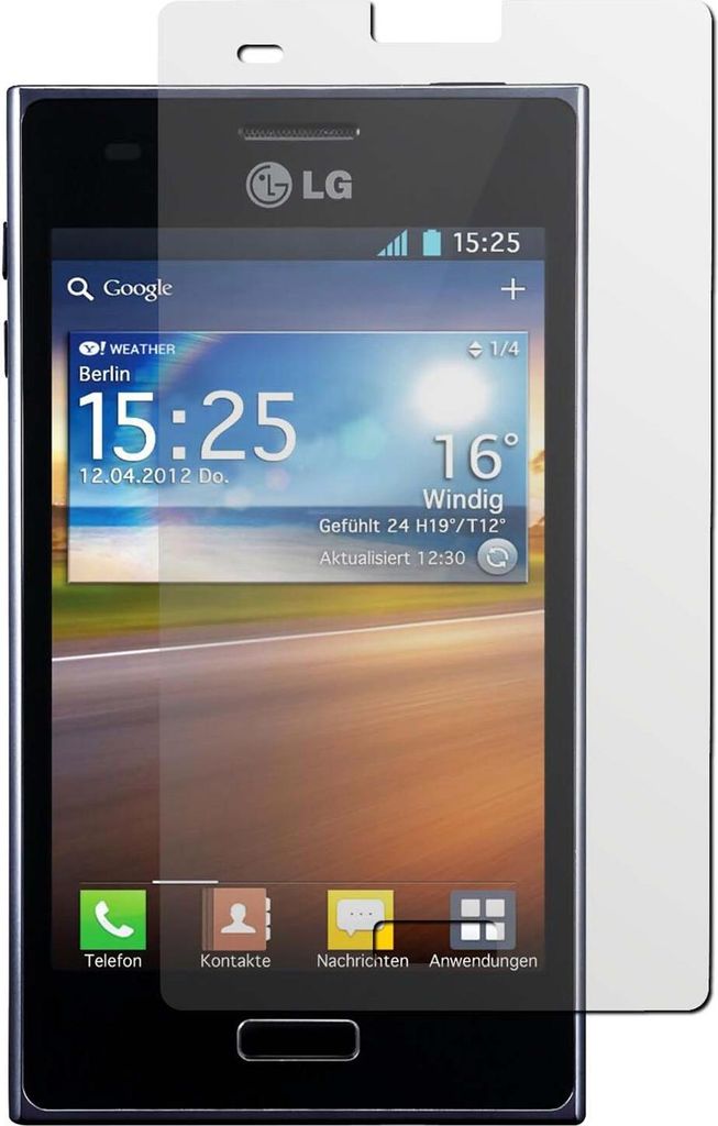 2er-Pack PhoneNatic Displayschutzfolien klar kompatibel mit LG Optimus L5