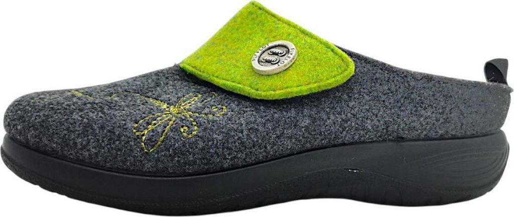 FLY FLOT  Damenschuhe Hausschuhe Grau Freizeit Produktbild 