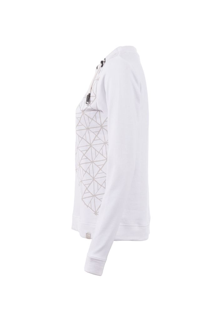 Questo Leichtsweat Langarmshirt - Blue Horizon Kollektion | Mit Stickerei & Patch