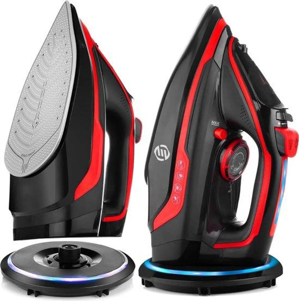 Fer à repasser électrique en acier ProGlide 2400W avec réservoir