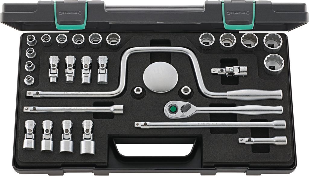 STAHLWILLE 3/8 Steckschlüsselsatz 45A/22/8QR KN SG 30 St.