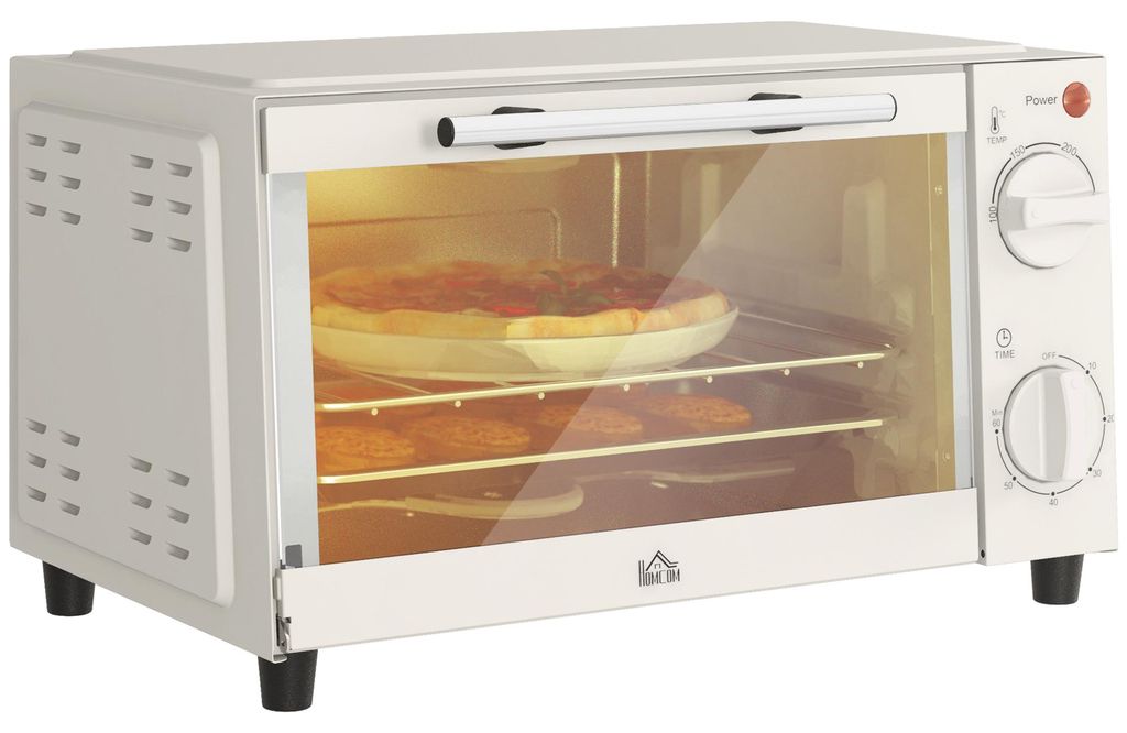 HOMCOM Minibackofen 9L Mini Ofen mit Backblech, Grillrost, Produktbild 