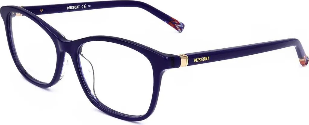Lunettes Missoni MIS 0020 PJP 53 monture cerclée bleue en acétate