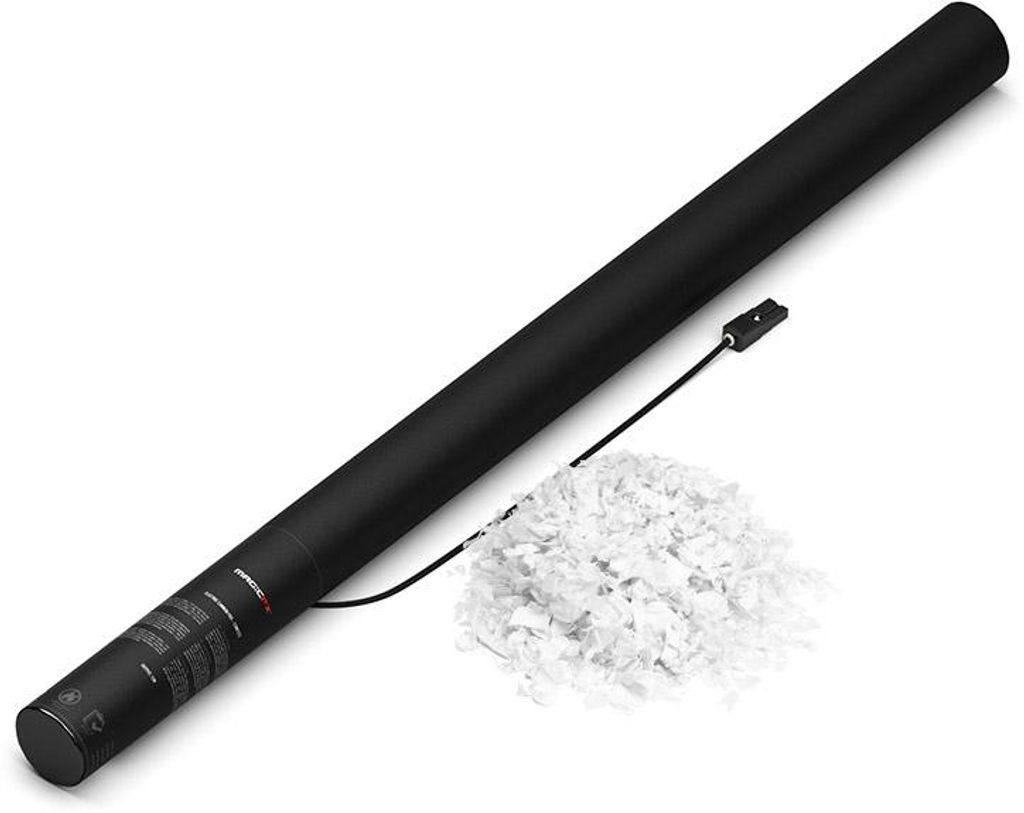 Magic FX Elektrische Konfettikanone Schneeflocken 80cm - Weiß
