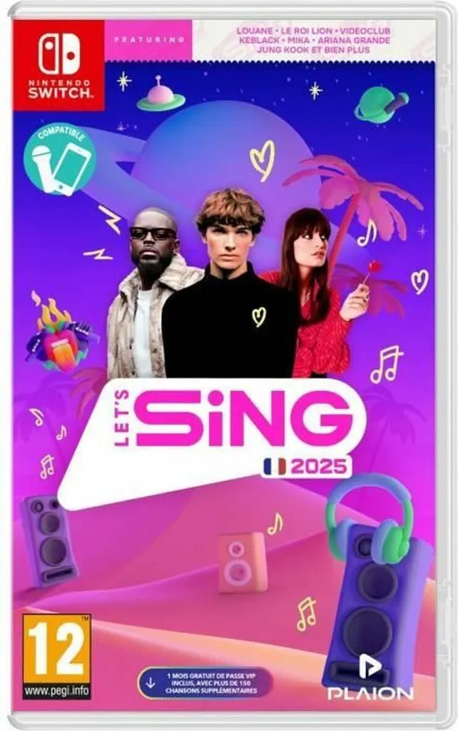 Let's Sing 2025 Switch pour chanter sans micro avec l'appli Koch Media
