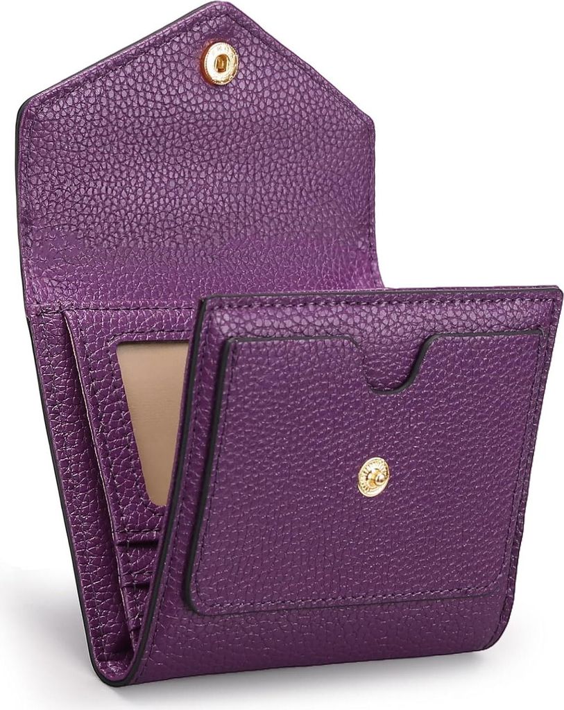 Portemonnaie Damen Klein,Kleiner Geldbeutel Damen mit RFID Schutz,Portmonee Damen mit Reißverschlusstasche mit Münzfach Kartenetui Damen